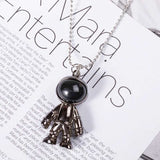 Hip Hop Fashion Cross Spaceman Necklace Keychain - Minihomy