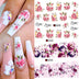 Nail Art Rose Nail Sticker Bowknot Lace Red Flower Nail Applique Eco-Friendly Nail - Minihomy