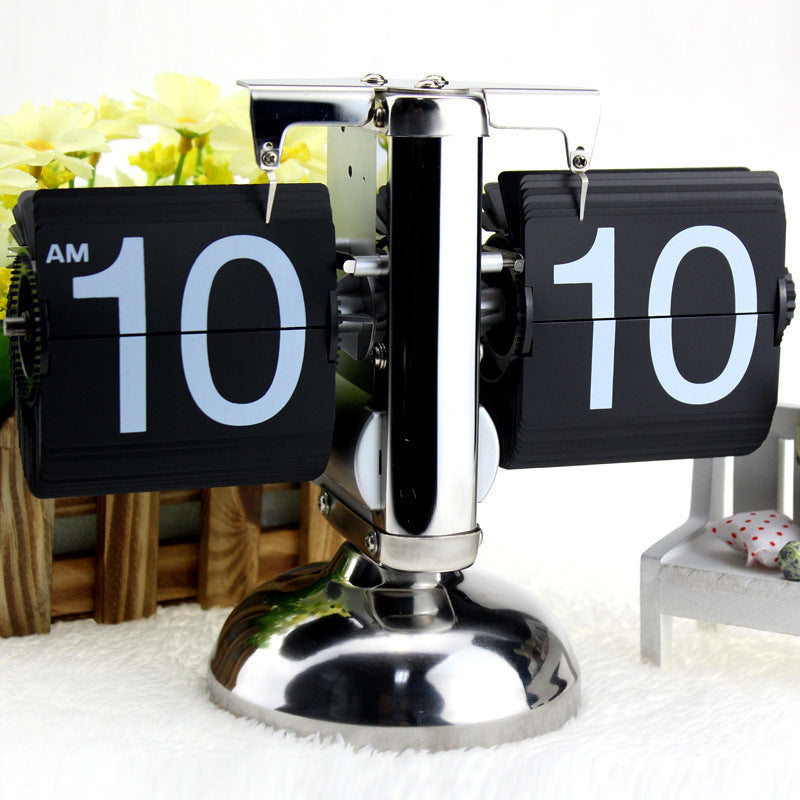 Flip Digital Clock Small Scale Table Clock Retro Flip Clock - Timeless Style for Your Home - Minihomy