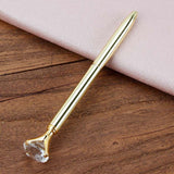 Metal Ballpoint Pen Student Gift Diamond Ballpoint Pen Creative Crystal Advertising Pen - Minihomy