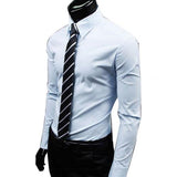 Business Shirt Candy Color Men's Casual Long-Sleeved Shirt - Minihomy