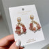 Pearl Earrings Temperament Super Fairy Crystal Net Red Earrings Design Leaf Earrings - Minihomy