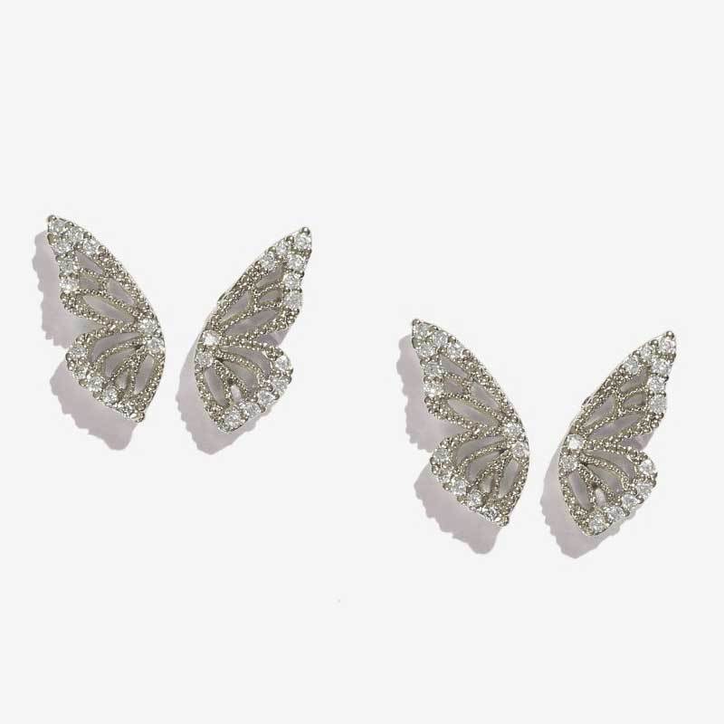 Exaggerated Bohemian Crystal Butterfly Earrings - Minihomy