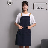 Advertising Apron Custom Female Custom-Made Canvas Custom-Made Japanese Simple Kitchen - Minihomy