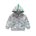 Little Baby Infant Dinosaur Cartoon Hooded Kids Cute Boys Outwear Sweatshirt - Minihomy