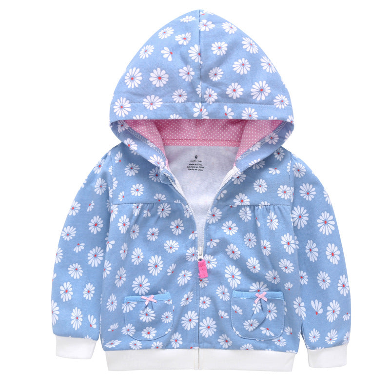 Little Baby Infant Dinosaur Cartoon Hooded Kids Cute Boys Outwear Sweatshirt - Minihomy