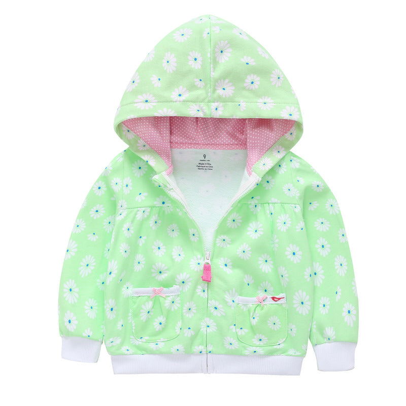 Little Baby Infant Dinosaur Cartoon Hooded Kids Cute Boys Outwear Sweatshirt - Minihomy