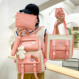 Korean Harajuku Canvas Backpack for Women