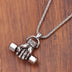 Gym dumbbell necklace - Minihomy