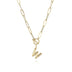 Letter Necklace Real Gold Plated Trend Hip Hop Necklace - Minihomy