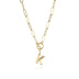 Letter Necklace Real Gold Plated Trend Hip Hop Necklace - Minihomy