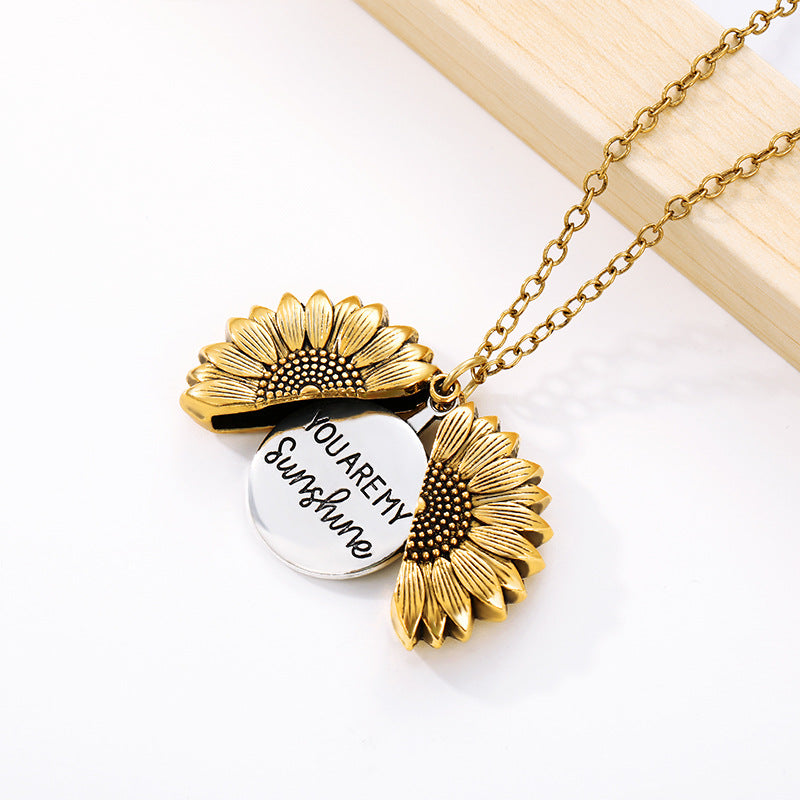 Sunflower Necklace Pendant