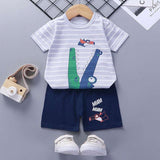 Children's Short-Sleeved Suit - Cotton Baby Summer Clothes - Minihomy