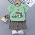 Children's Short-Sleeved Suit - Cotton Baby Summer Clothes - Minihomy