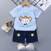 Children's Short-Sleeved Suit - Cotton Baby Summer Clothes - Minihomy