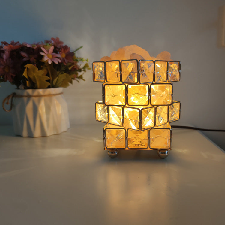 Cute Mini Crystal Table Lamp - Modern LED Nightlight for Bedroom & Desk Decor - Minihomy