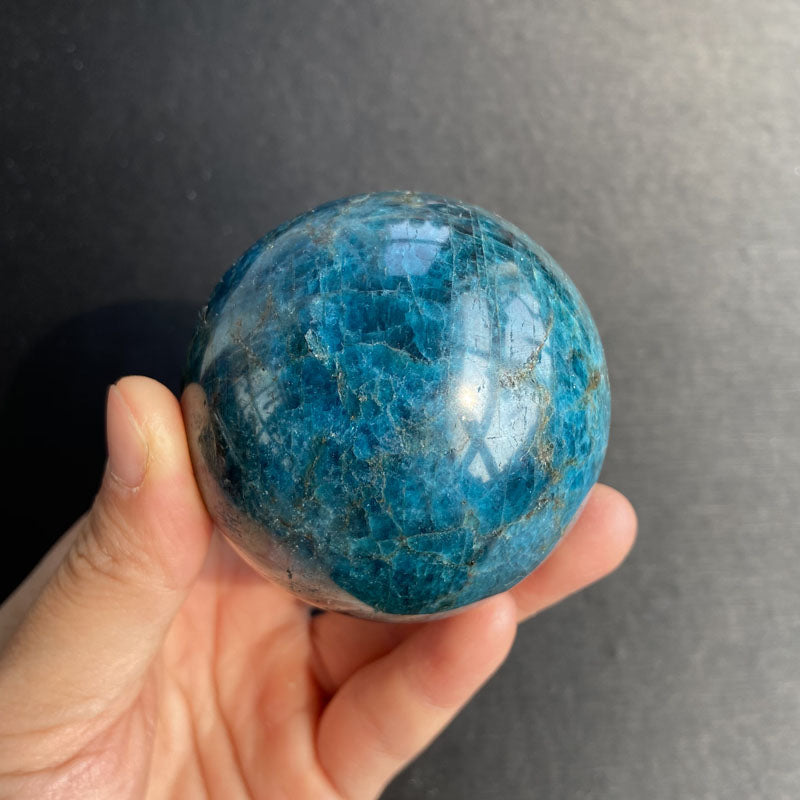 Natural Crystal Blue Apatite Ball - Minihomy