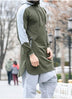 Mens Colorblock Robe Muslim Zip Pocket Sweatshirt - Minihomy