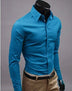 Business Shirt Candy Color Men's Casual Long-Sleeved Shirt - Minihomy