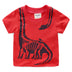 Kids Dinosaur Print Summer Short Sleeve - Minihomy