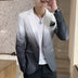 Blazer Men Gradient Suit Jacket Masculino Korean Style Slim Fit Casual Men Jacket - Minihomy