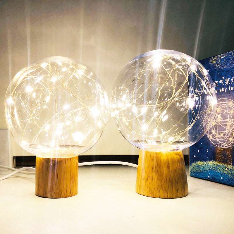 LED Crystal Ball Light - USB String Table Lamp for Party, Wedding, and Christmas Decor - Minihomy