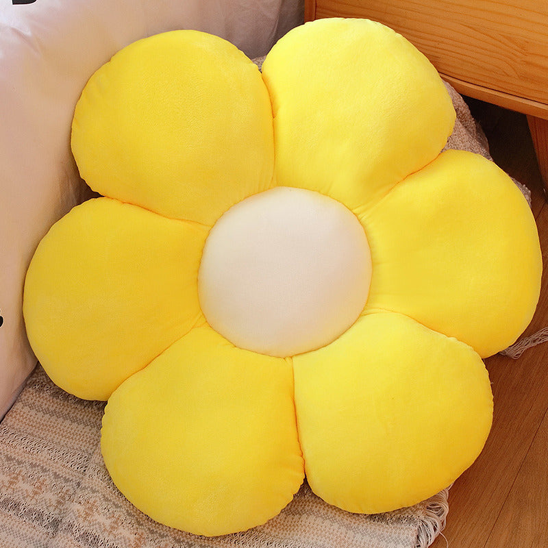 Color Flower Pillow Sun Flower Plush Cushion - Minihomy