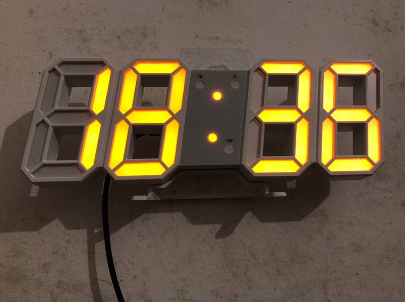 3D Luminous LED Digital Clock Simple And Versatile At Home - Minihomy