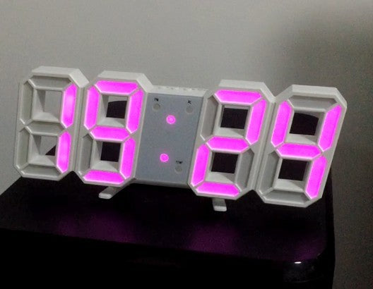 3D Luminous LED Digital Clock Simple And Versatile At Home - Minihomy