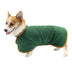 Pet Puppy Clothes Bathing Robe Neck Pet Clothes Tucked Waist Dog Shirts - Minihomy