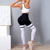 Yoga Leggings with Black and White Stitching: Elevate Your Workout Style