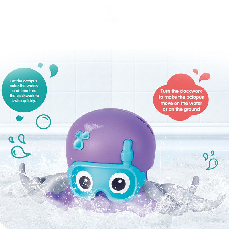 Funny Octopus Bath Toy for Kids - Floating, Crawling, Swimming Fun! - Minihomy