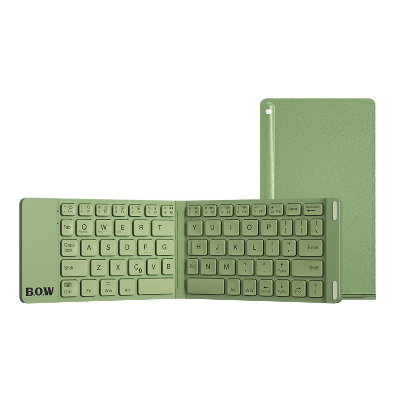 Style Folding Bluetooth Keyboard And Mouse Set Wireless Mute Portable Keyboard For Business And Travel