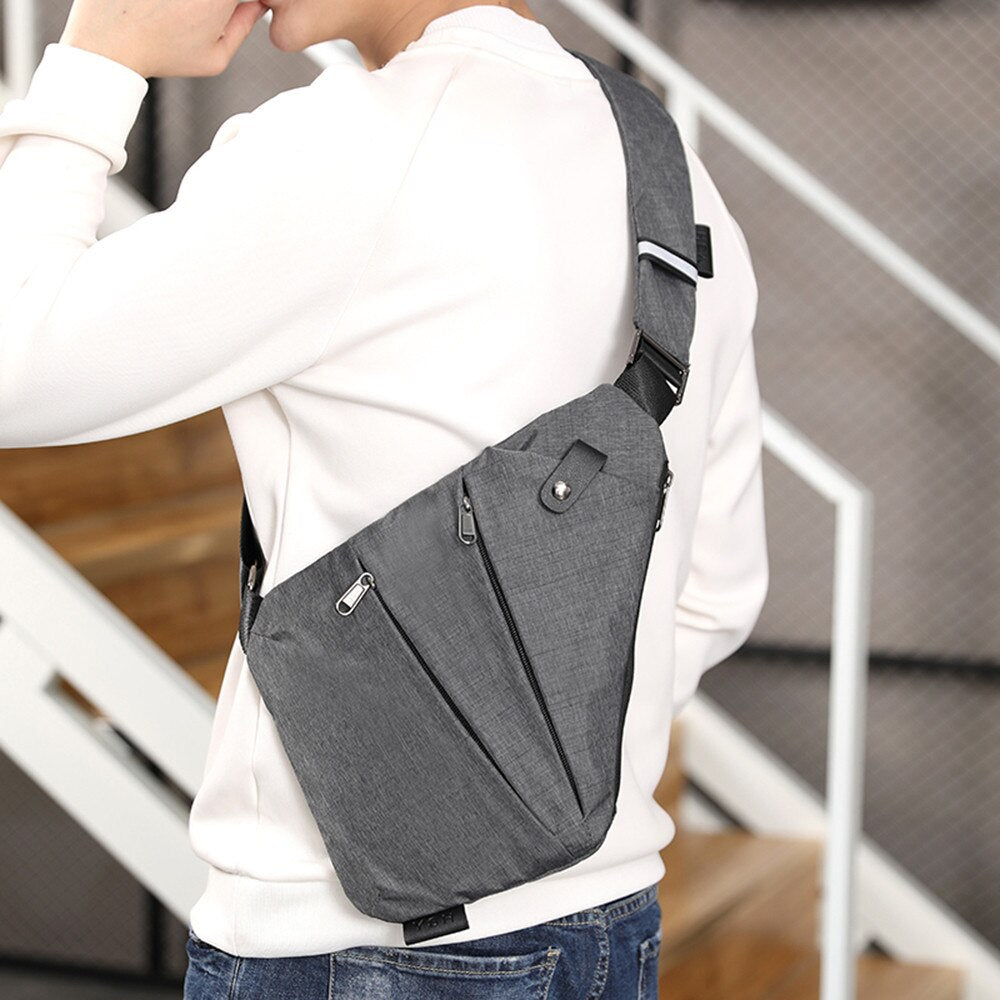 Men's Multifunctional Shoulder Bags Sports Chest Pack Bags - Minihomy