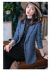 Plaid Suit Jacket Women's Woolen Top - Minihomy