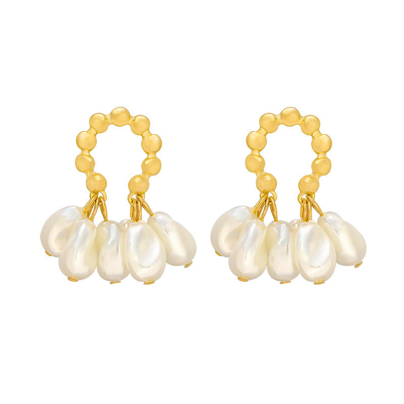 Female Baroque Pearl Earrings - Minihomy