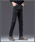 Mens Autumn Outer Wear Plus Velvet Straight Trousers - Minihomy