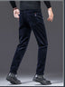 Mens Autumn Outer Wear Plus Velvet Straight Trousers - Minihomy