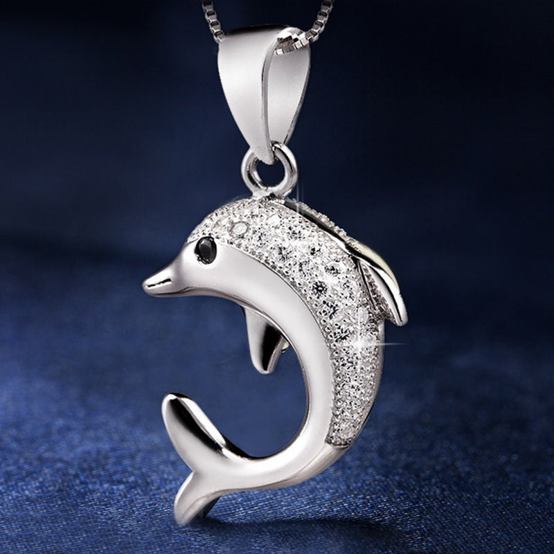 Dolphin Love Necklace for Women - Minihomy