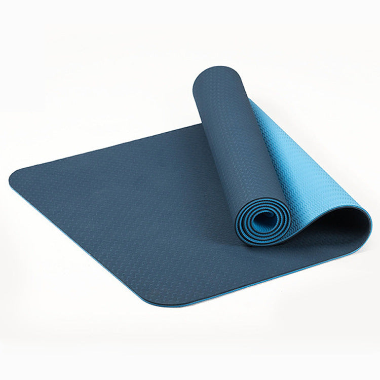 Thick Yoga Mat 8mm - Two-Color, Lengthened, Non-Slip, Exercise Mat