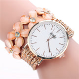 Stainless steel shell quartz watches Women luxury brand velvet  drill band watch Ladies high quality fashion clock