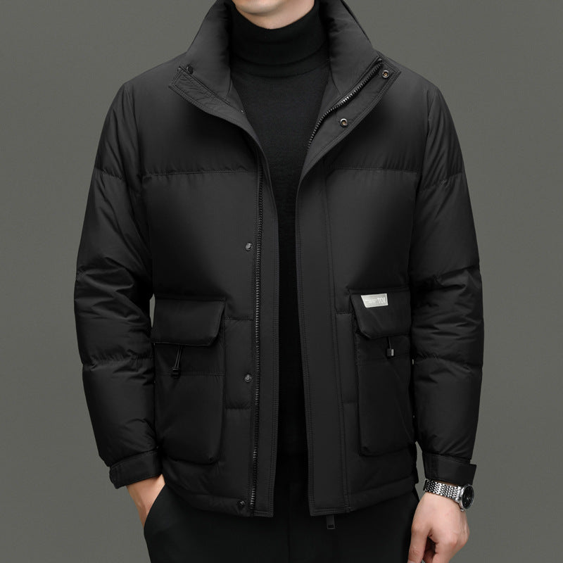 High Sense Stand-up Collar Down Jacket Men's Winter - Minihomy