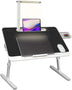 Lap Desk For Laptop Portable Bed Table Desk Laptop Desk With LED Light And Drawer - Minihomy