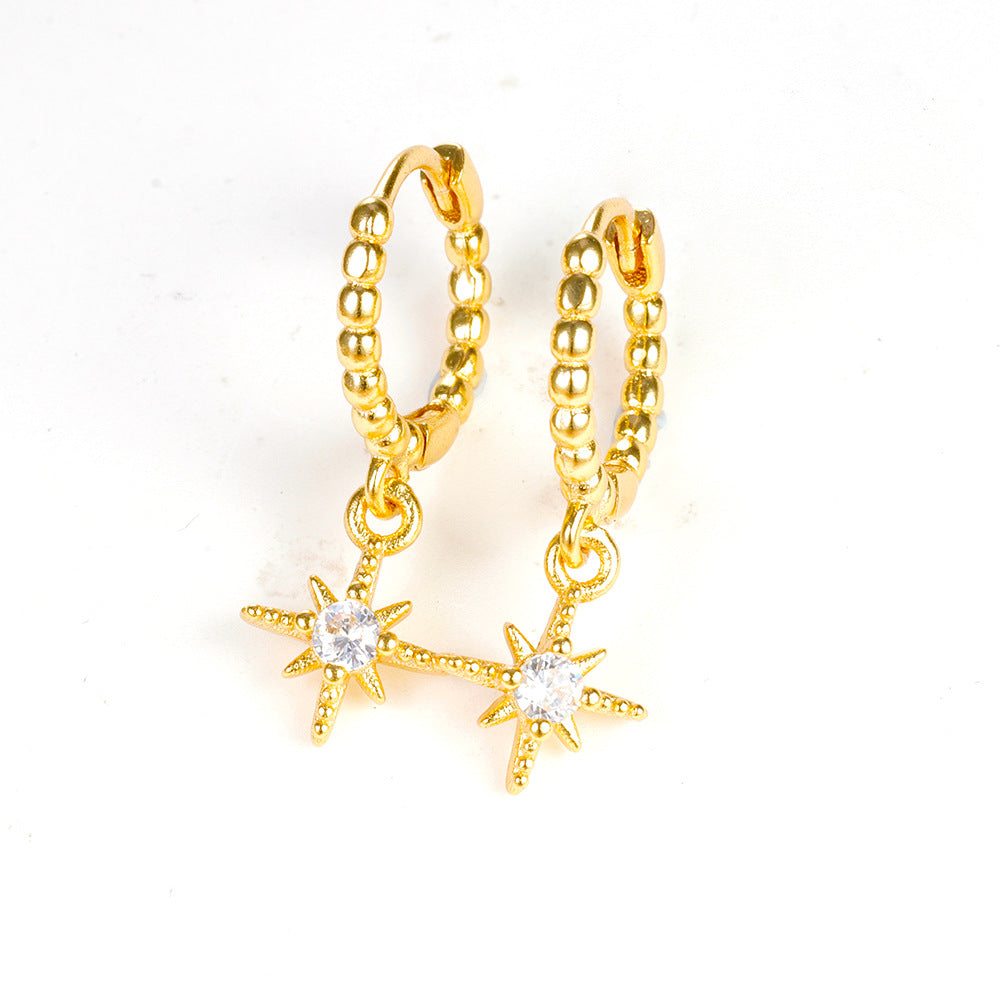 Personality Fashion Popular Eight Awn Star Ear Clip - Minihomy