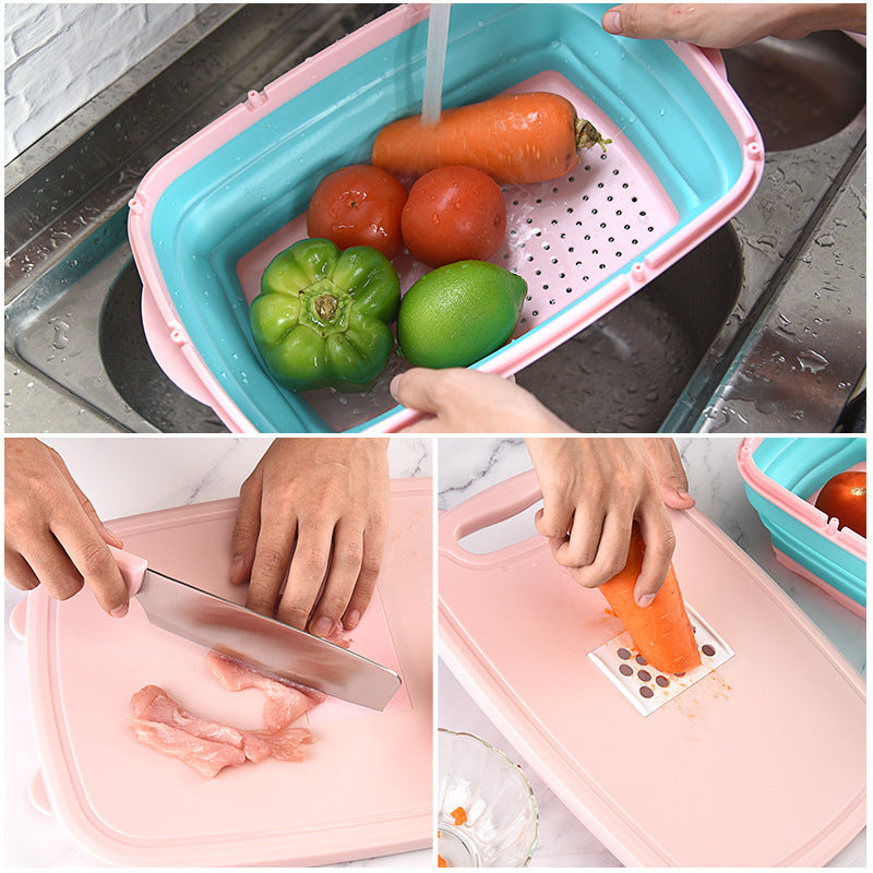 Multifunctional Kitchen Folding Cutting Board Set - Minihomy