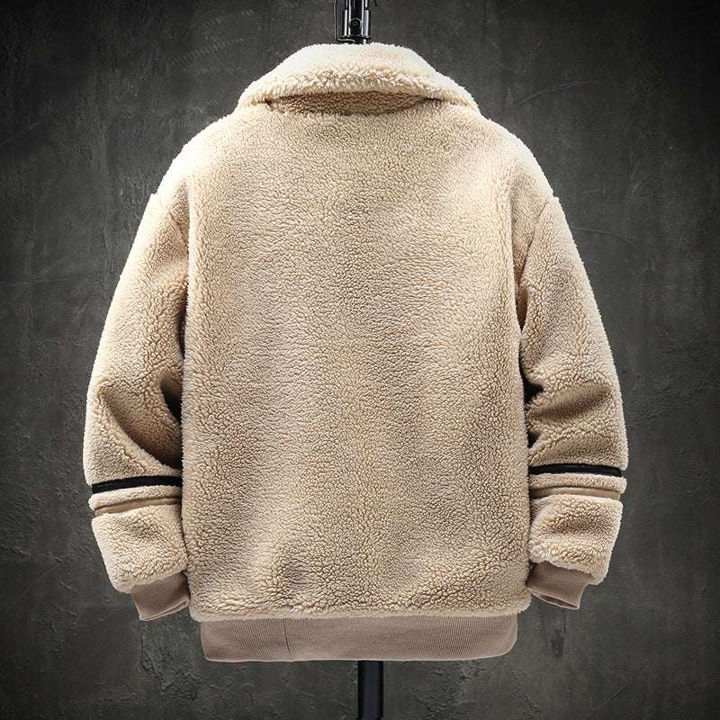 Lamb Wool Coat for Men - Minihomy