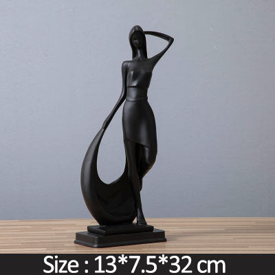 Nordic Minimalist Abstract Sculpture Statue Resin Crafts - Minihomy