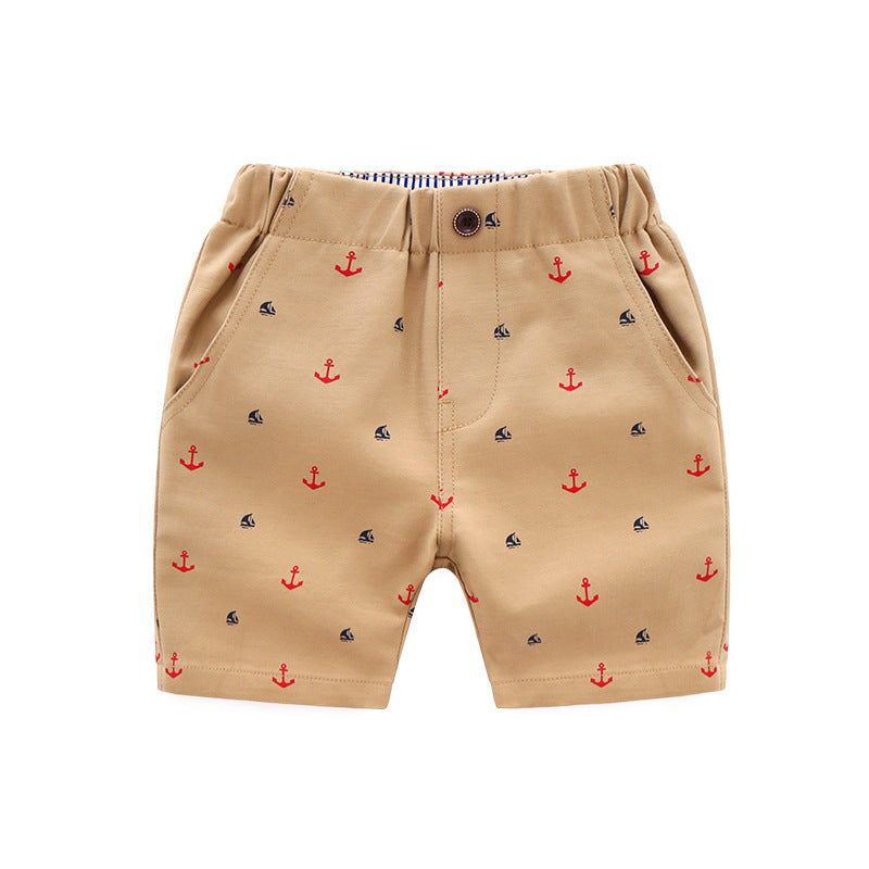 Casual Baby Print Thin Pants Children Beach Shorts - Minihomy