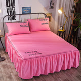 Beauty bed cover brushed bed skirt - Minihomy