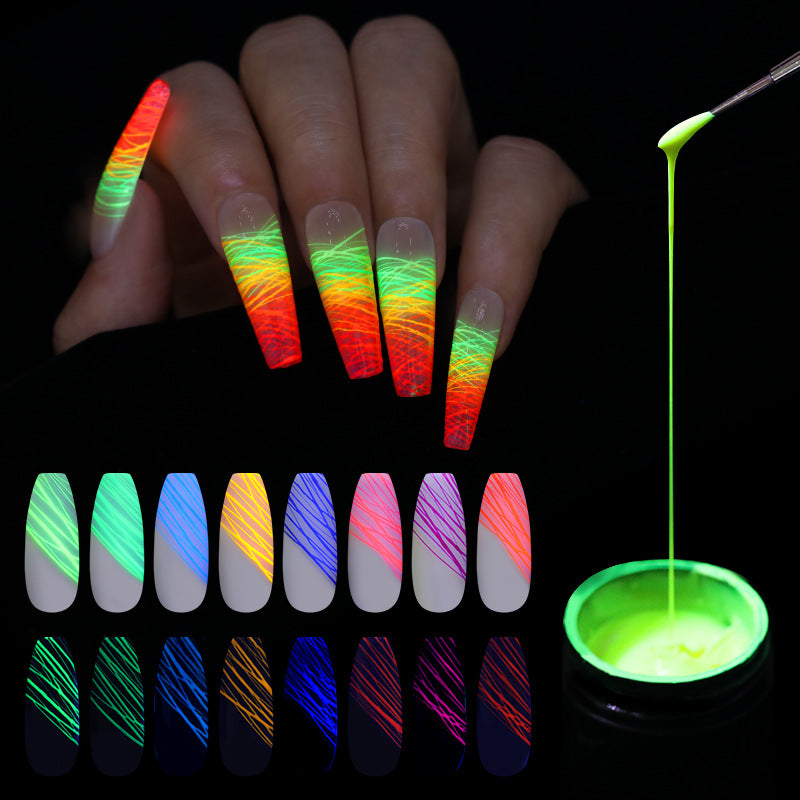 Manicure Luminous Nail Art Spider Nail Gel UV Nail Polish - Minihomy